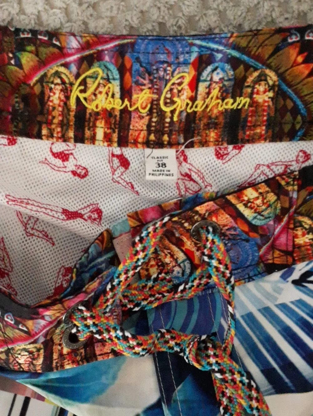 Robert Graham Surf Trunks Size 38